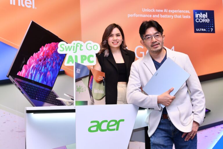 เอเซอร์เปิดตัว Acer Swift Go series ใหม่ล่าสุด เปิดประสบการณ์ Unlock AI on The Go  กับโปรเซสเซอร์รุ่นล่าสุดจาก Intel® Core™ Ultra พร้อมเทคโนโลยี AI ช่วยยกระดับประสิทธิภาพการใช้งานที่เหนือชั้น